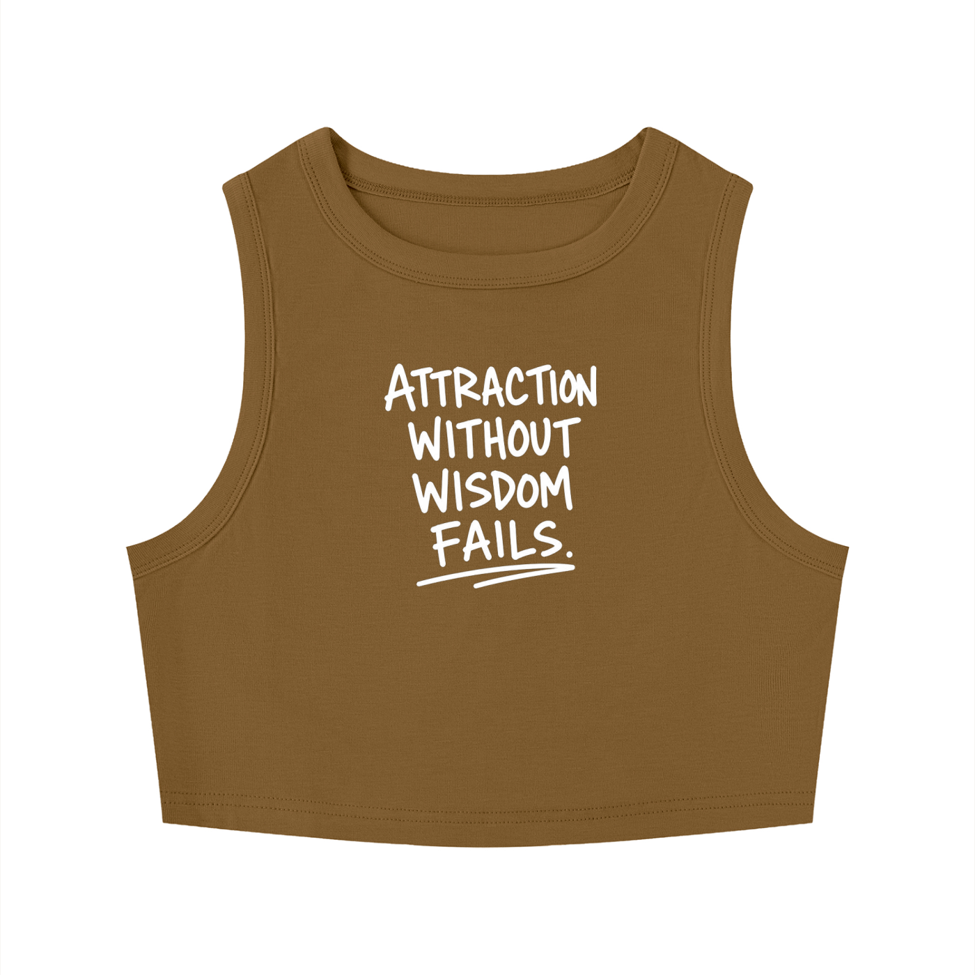 Women's Tight Crewneck Crop Tank Top