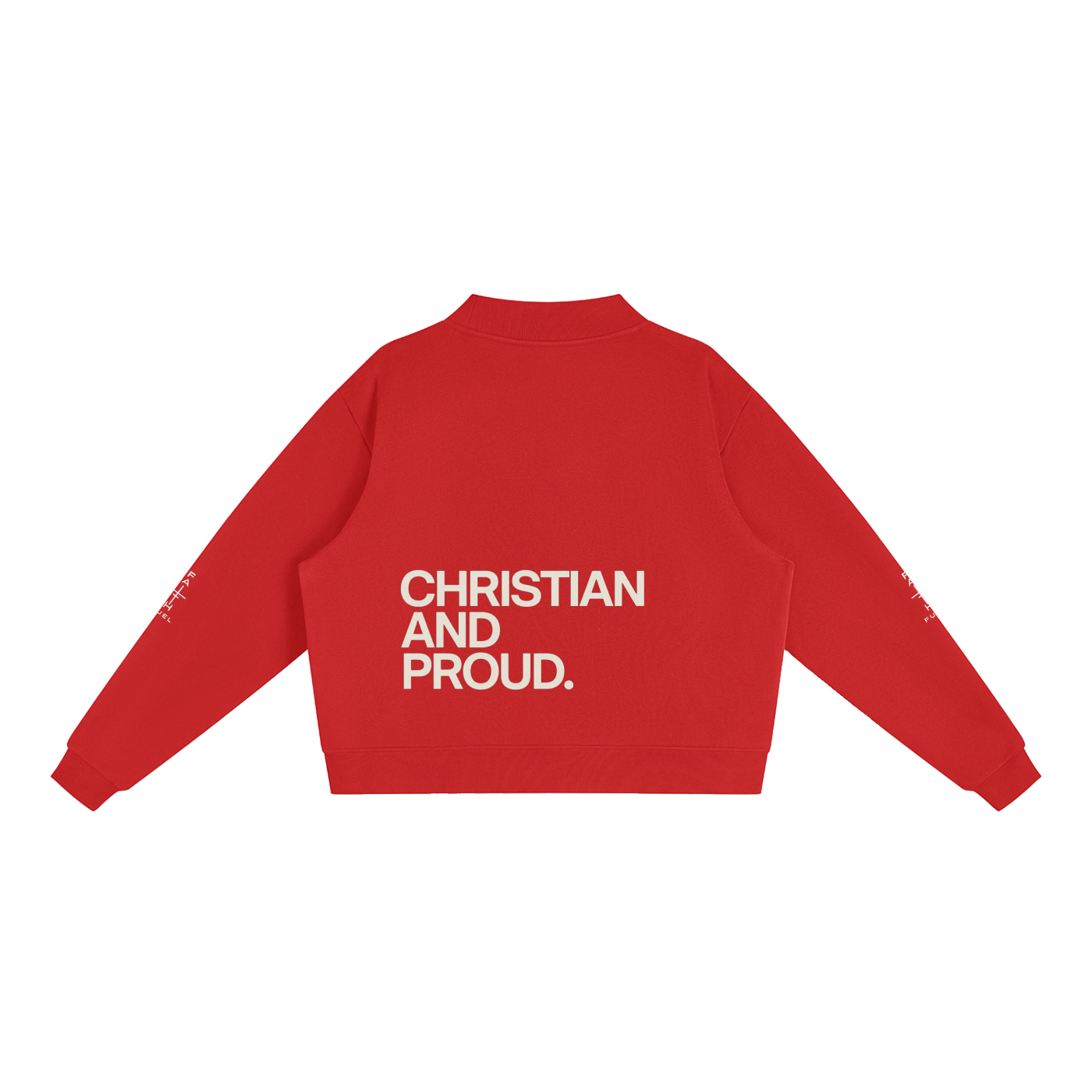 Essential Fleece Mock-Neck Crew Sweatshirt