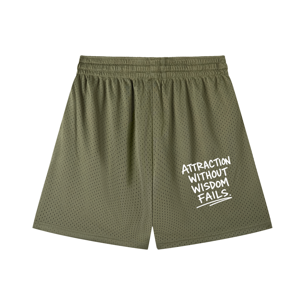 Mesh Drawstring Shorts