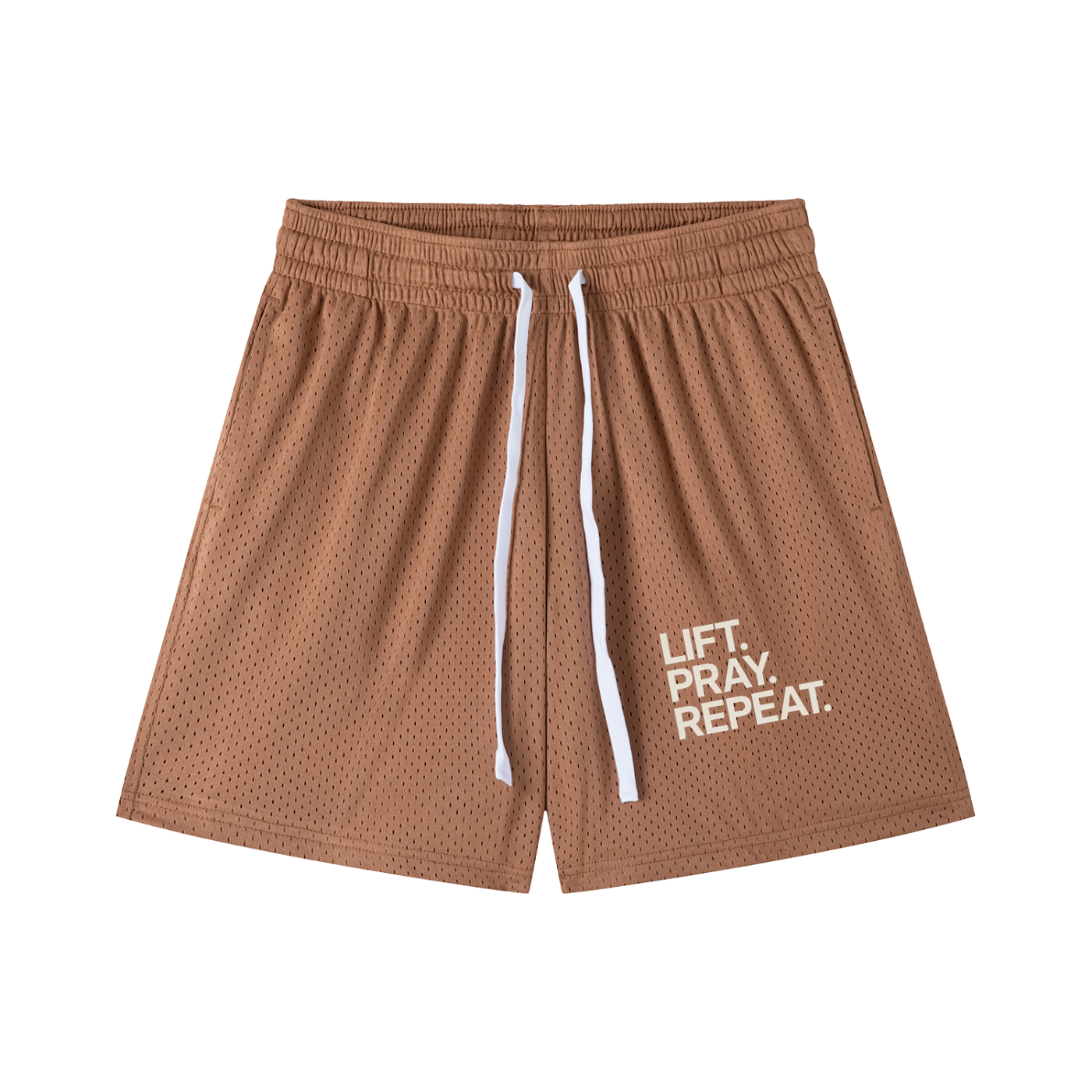 Mesh Drawstring Shorts
