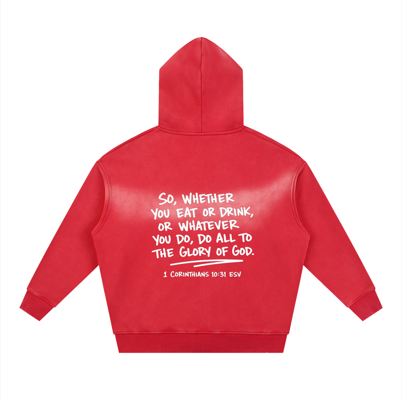 Sunfade Two-way Zipper Boxy Fleece Hoodie