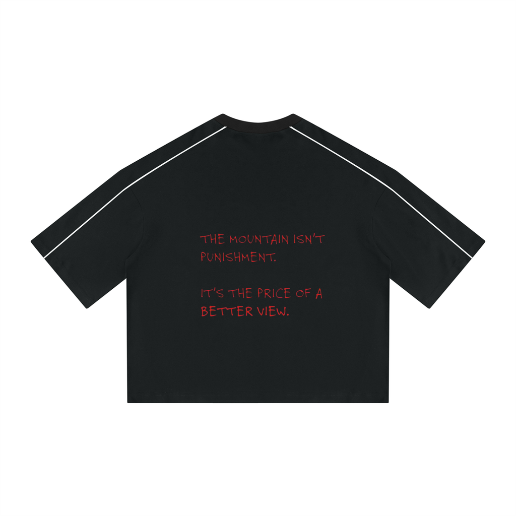 Unisex Heavyweight Boxy Piping T-Shirt
