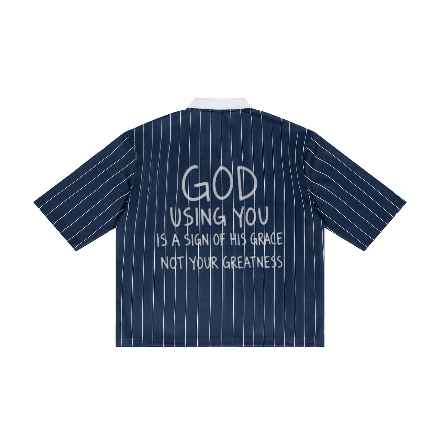 Unisex Pinstripe Collared Soccer Jersey
