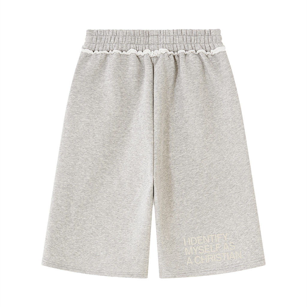 Unisex Raw Edge Fleece Shorts