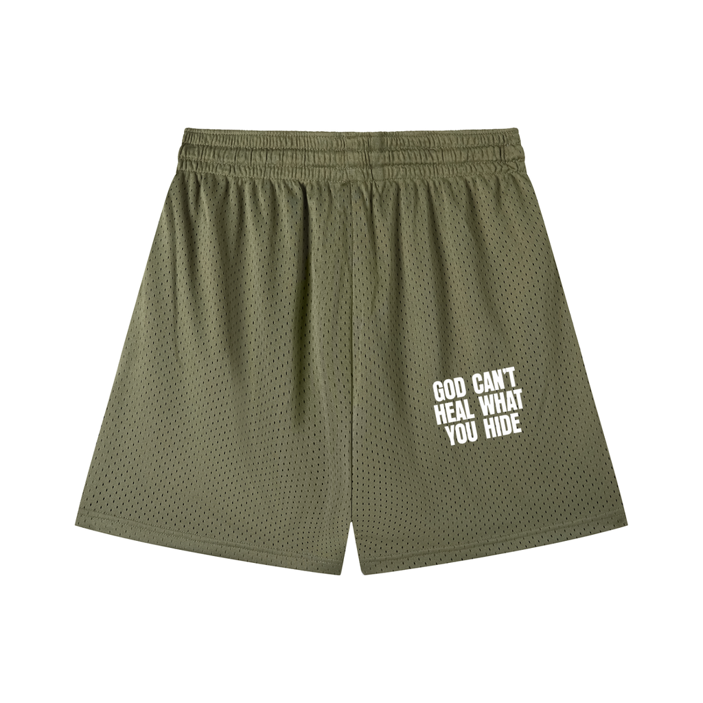 Mesh Drawstring Shorts