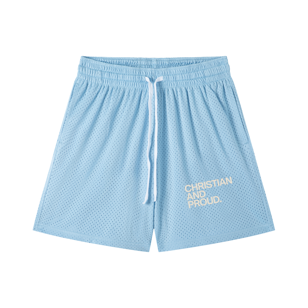 Mesh Drawstring Shorts