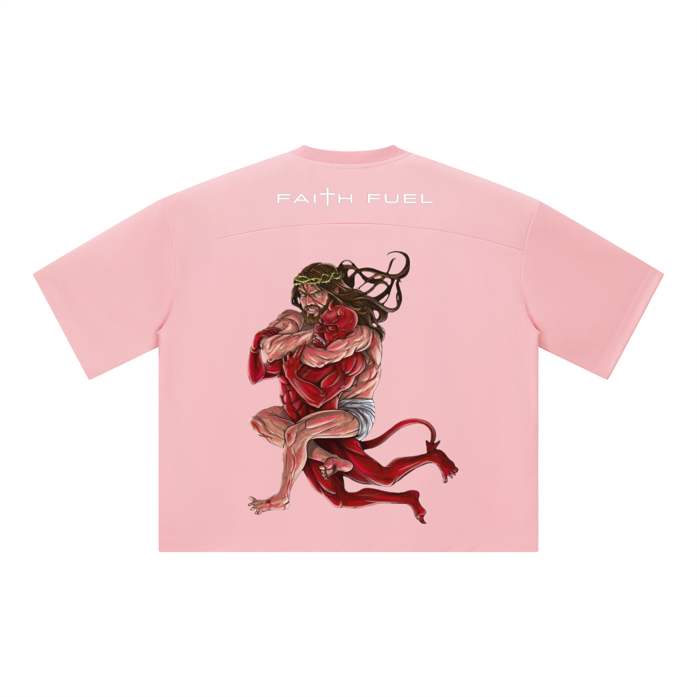 Unisex Boxy Mesh Crewneck T-Shirt