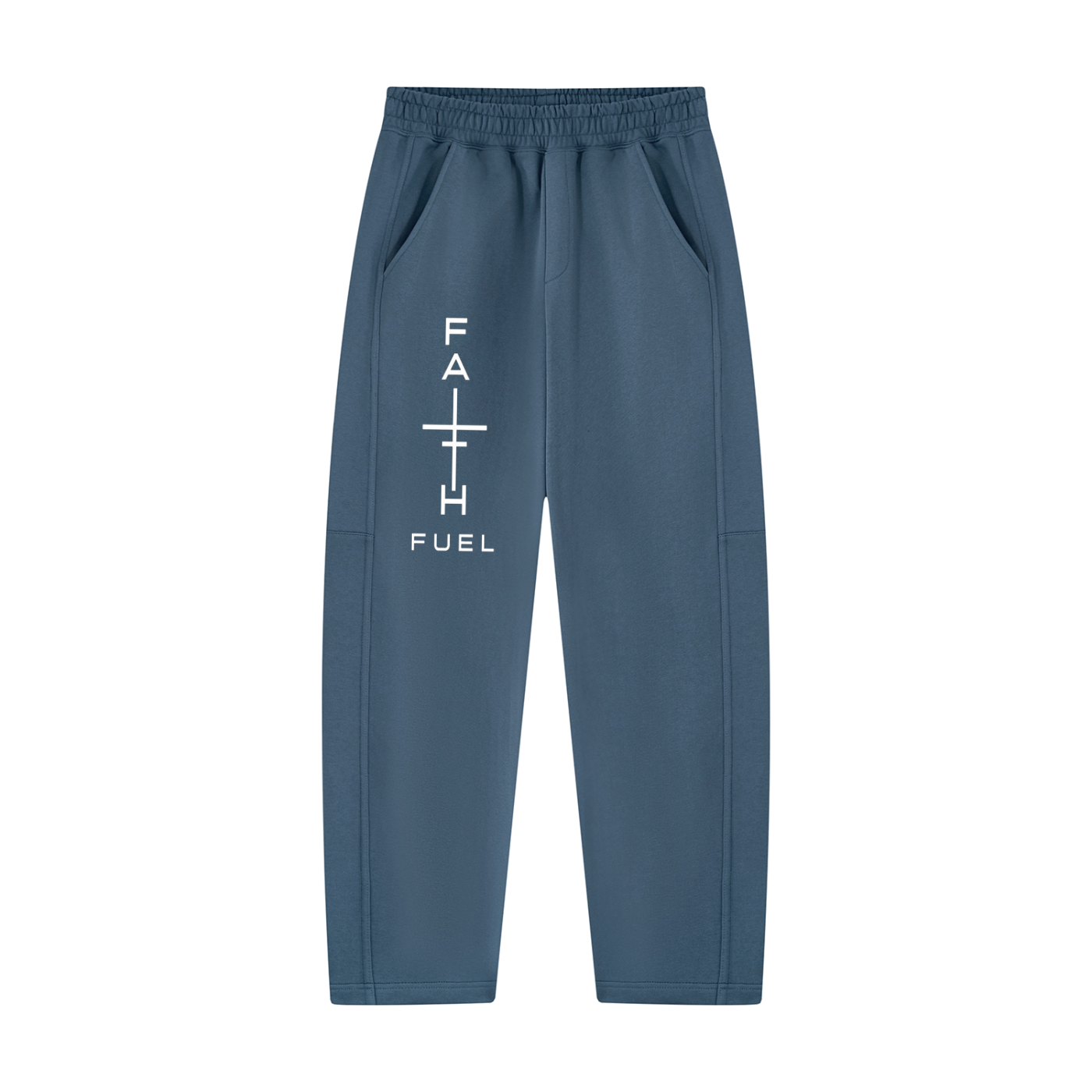 Unisex Tapered Straight Hem Sweatpants
