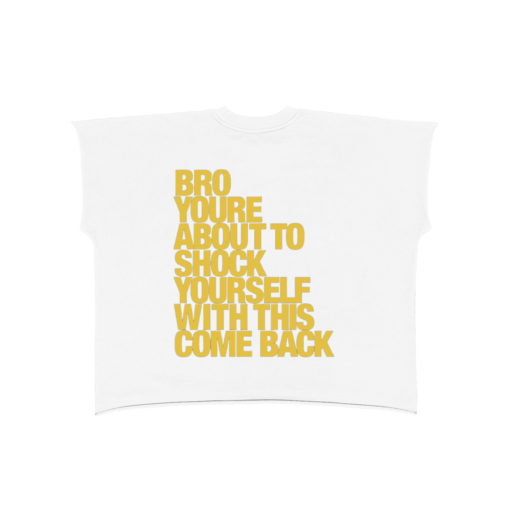 Raw Edge Boxy Non-Shrink T-Shirt