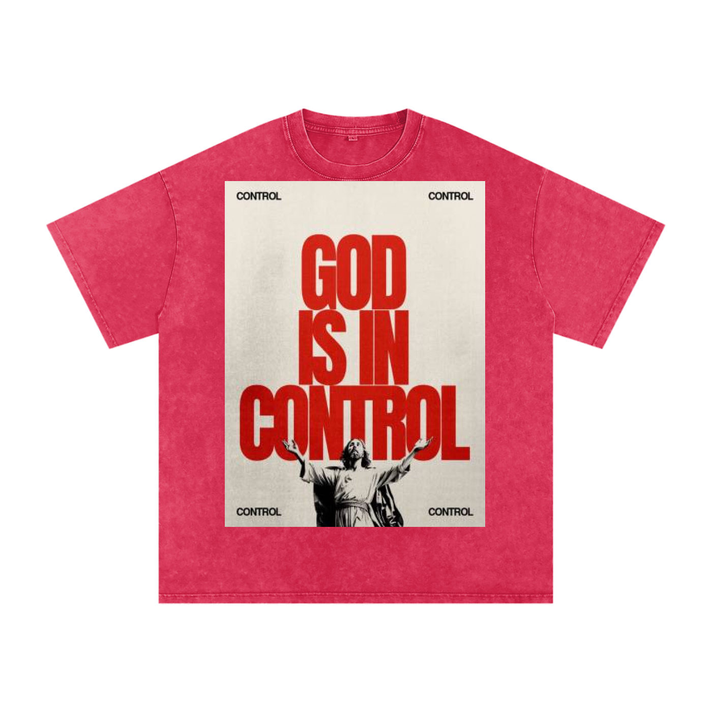 Snow Washed Oversized Cotton T-Shirt