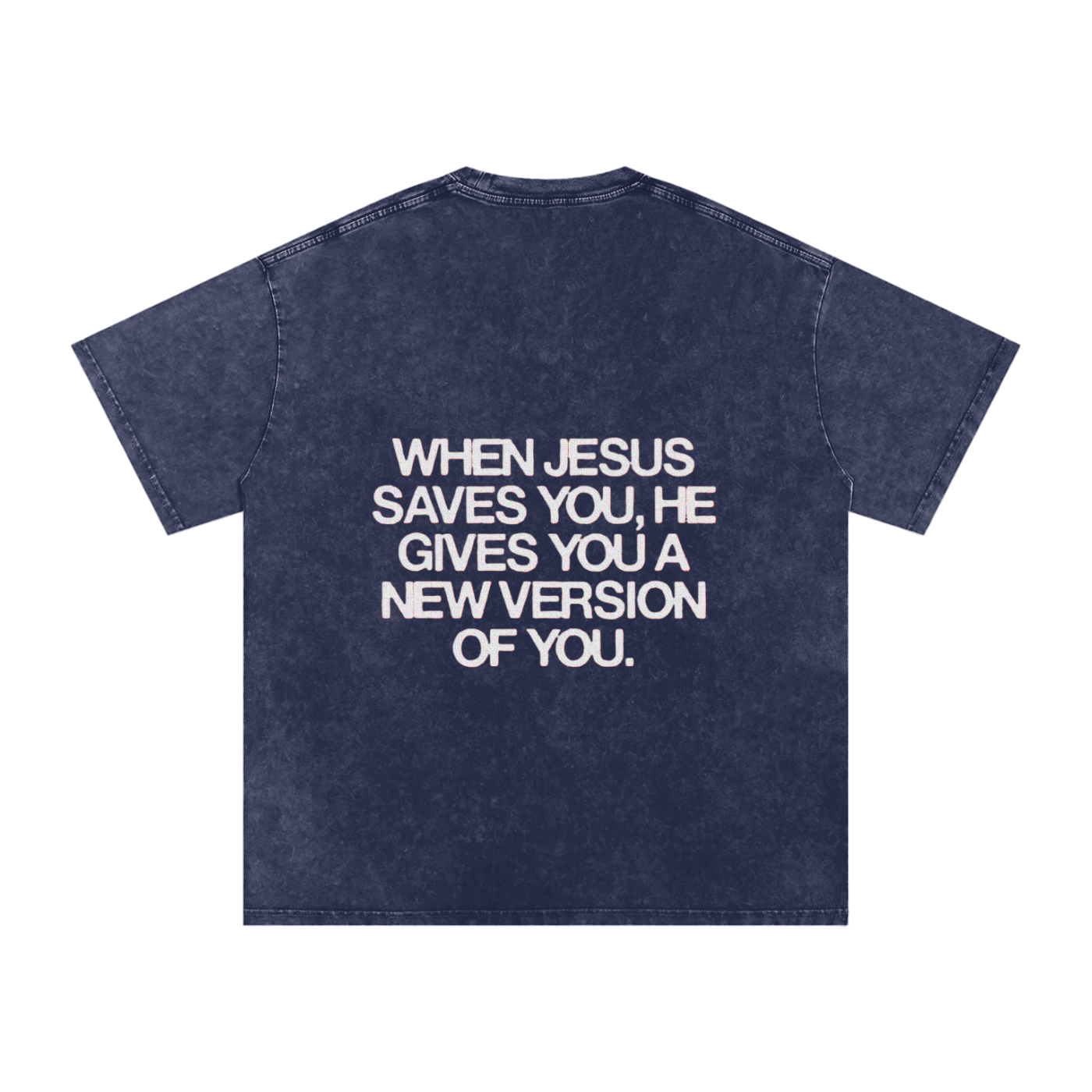 Snow Washed Oversized Cotton T-Shirt