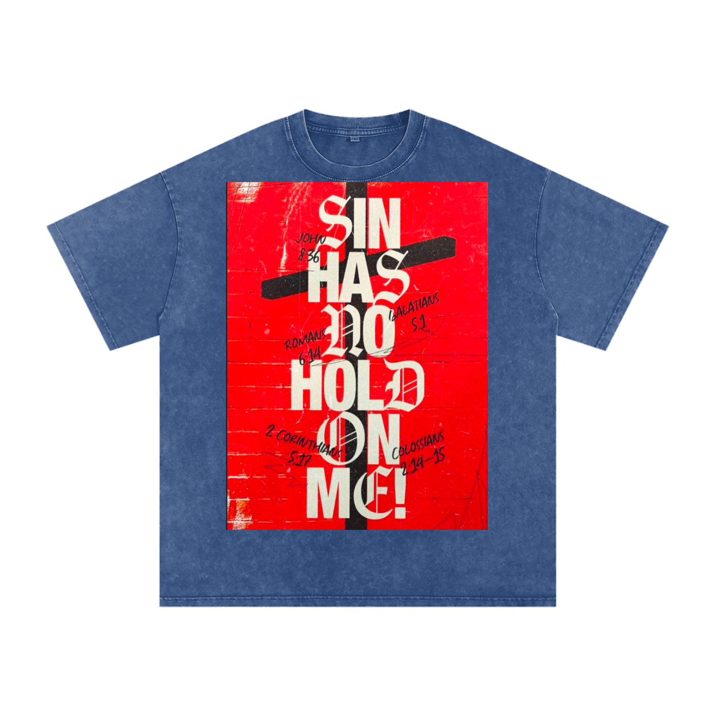 Snow Washed Oversized Cotton T-Shirt