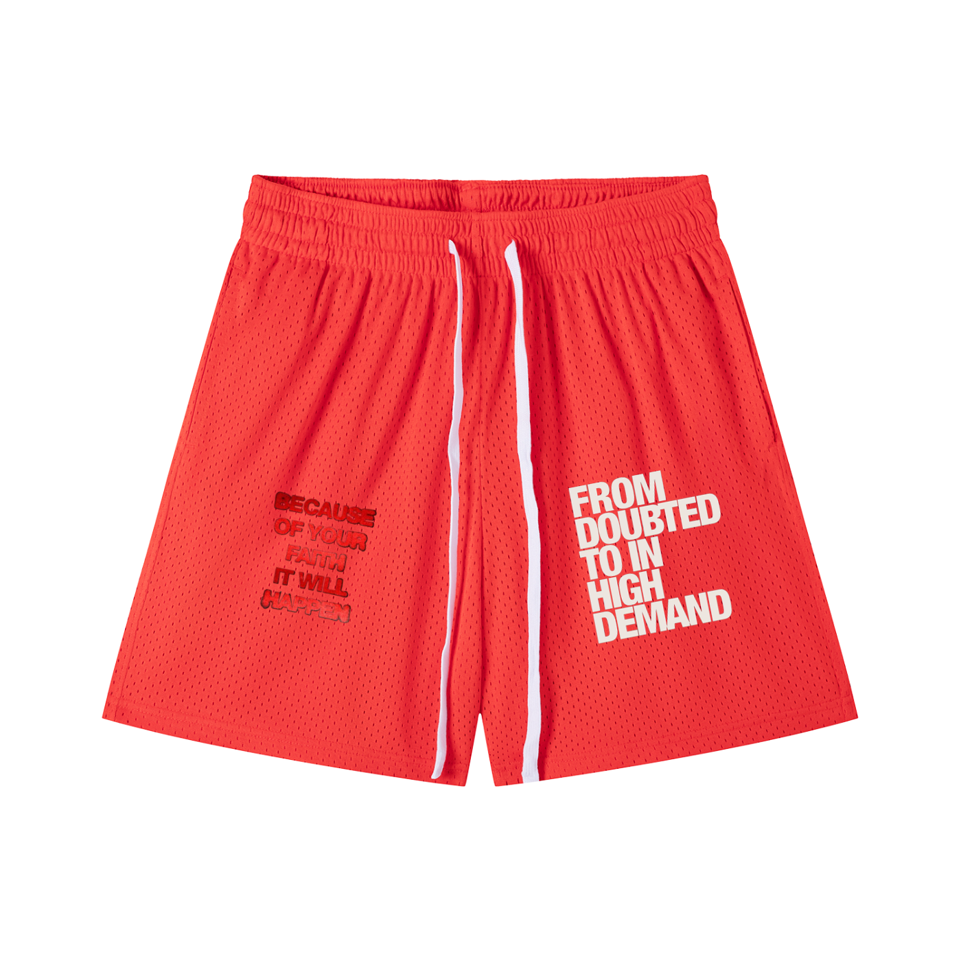 Mesh Drawstring Shorts