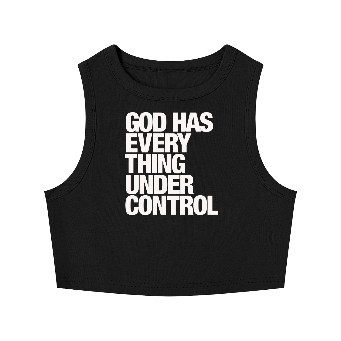 Women's Tight Crewneck Crop Tank Top