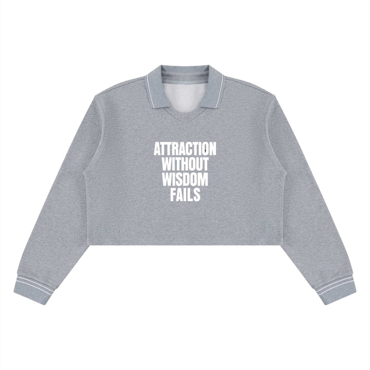 Women’s Crop Collared Sweatshirt