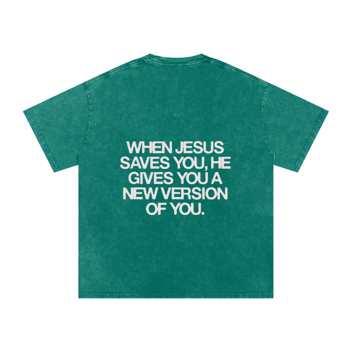 Snow Washed Oversized Cotton T-Shirt