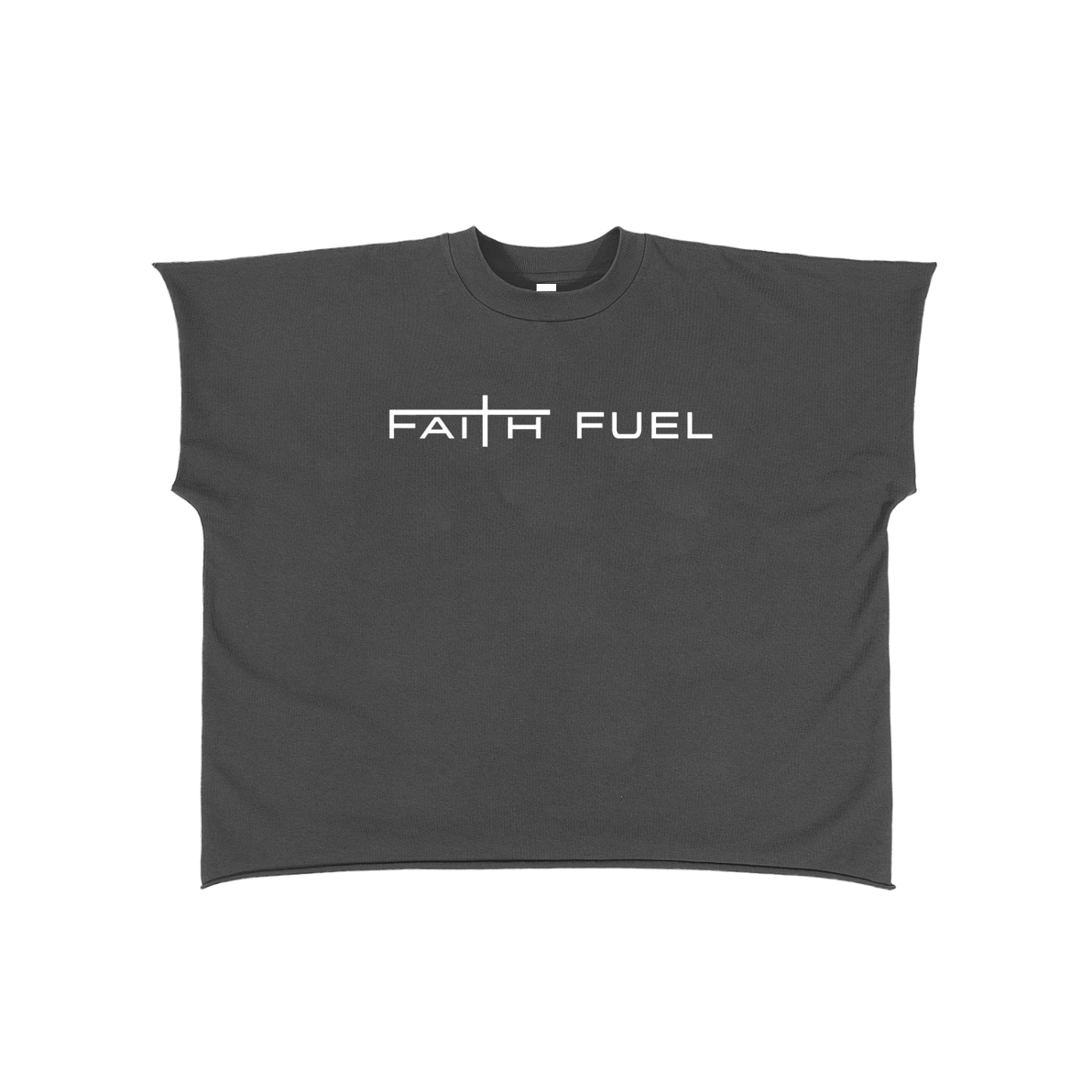 Raw Edge Boxy Non-Shrink T-Shirt