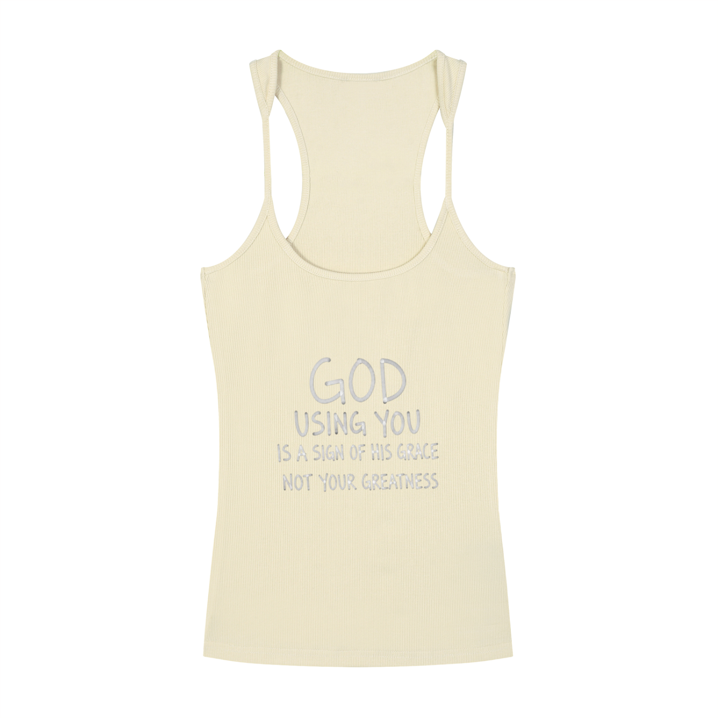 Slim Fit Ribbed Racerback Tank Top