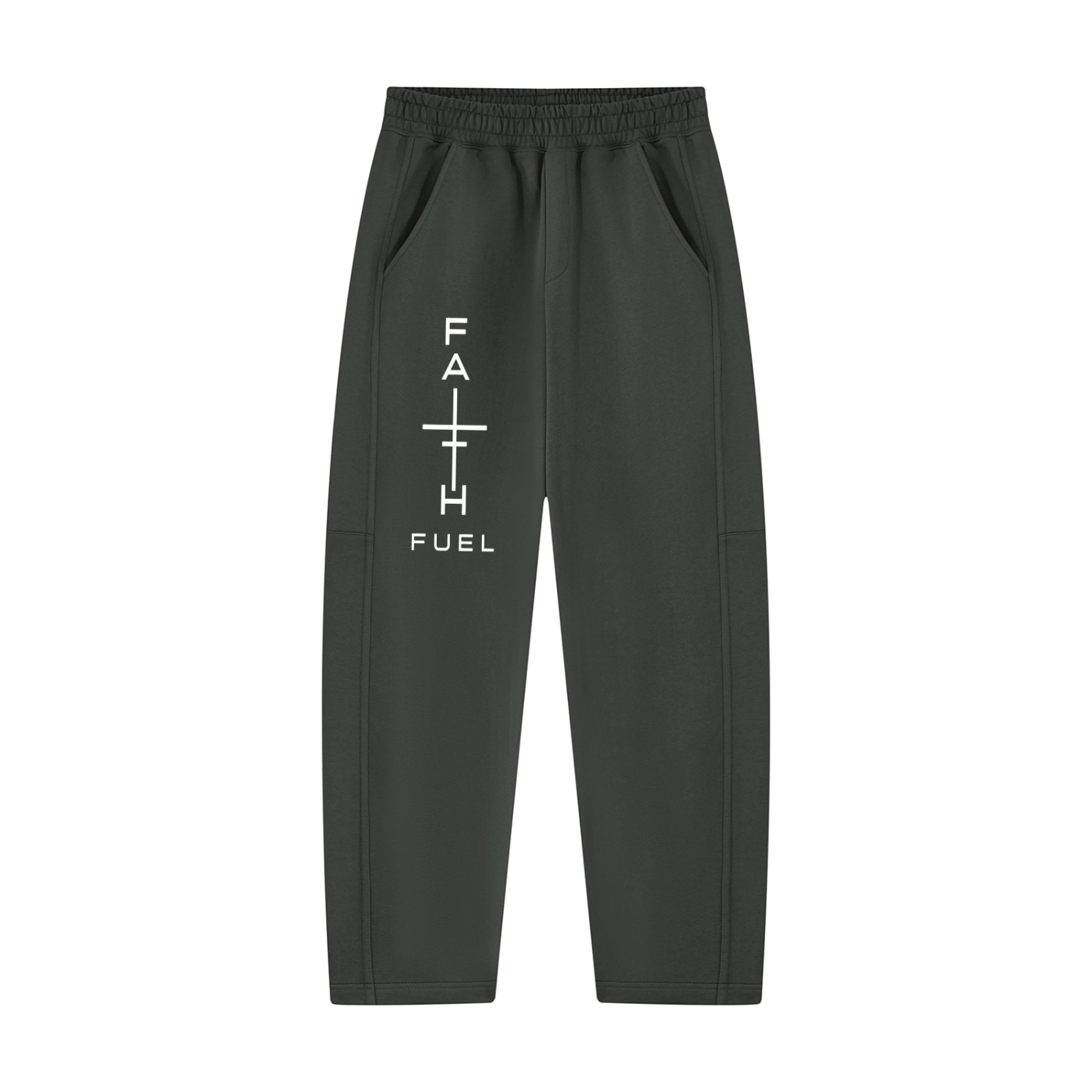 Unisex Tapered Straight Hem Sweatpants