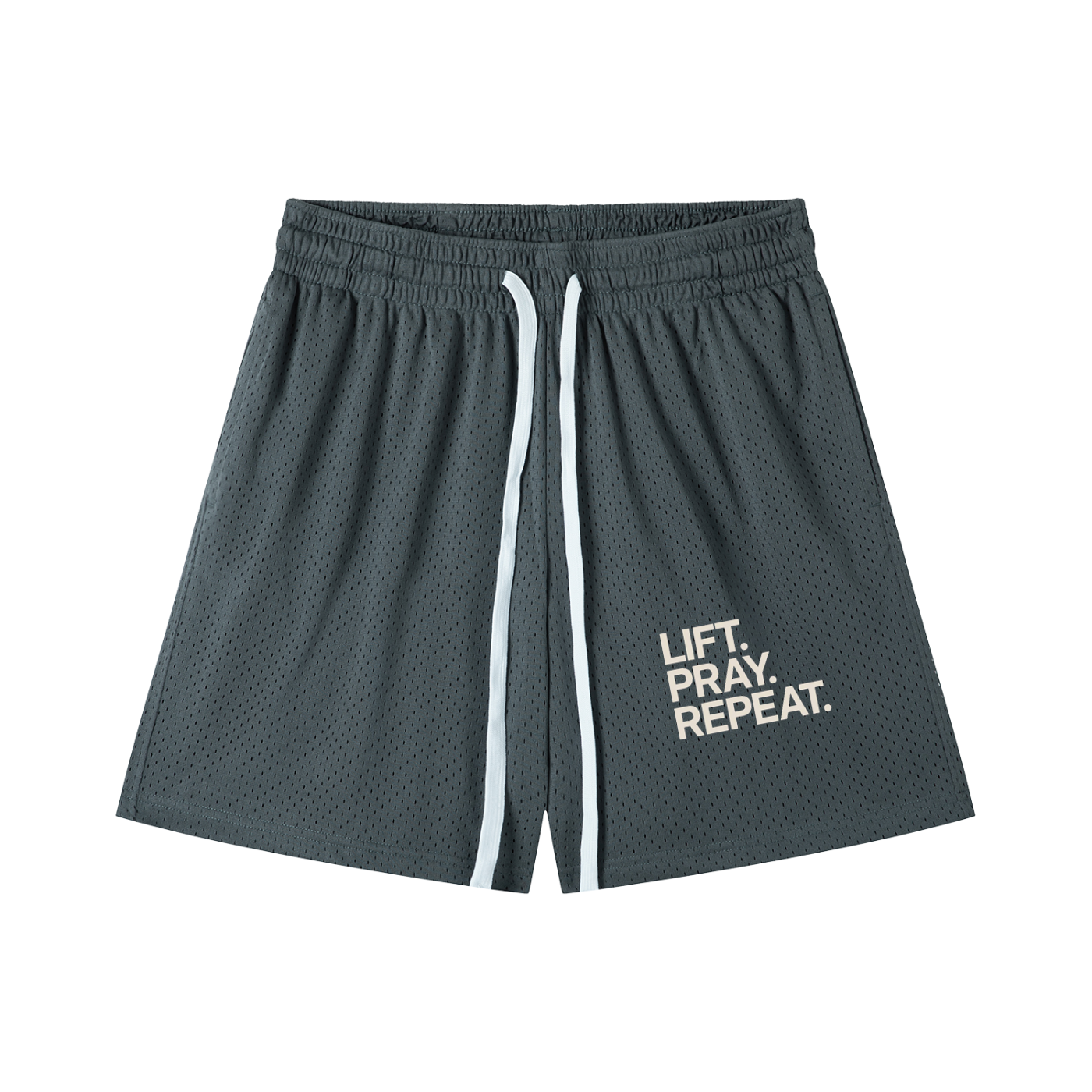 Mesh Drawstring Shorts
