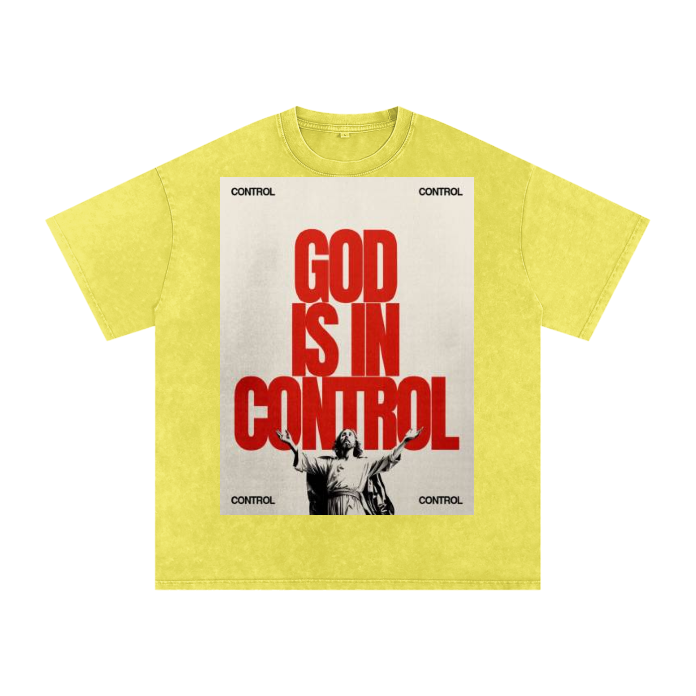 Snow Washed Oversized Cotton T-Shirt
