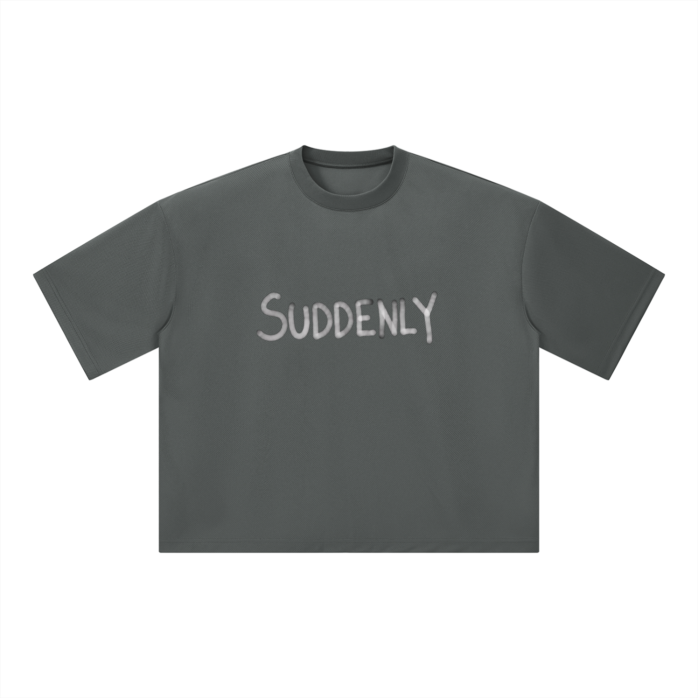 Unisex Boxy Mesh Crewneck T-Shirt