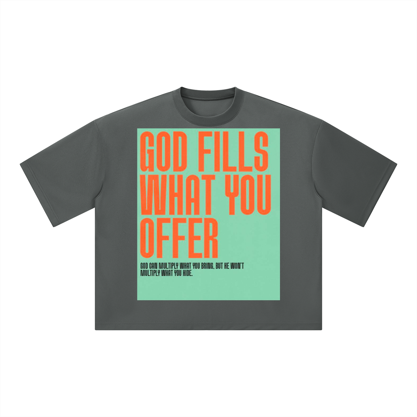 Unisex Boxy Mesh Crewneck T-Shirt