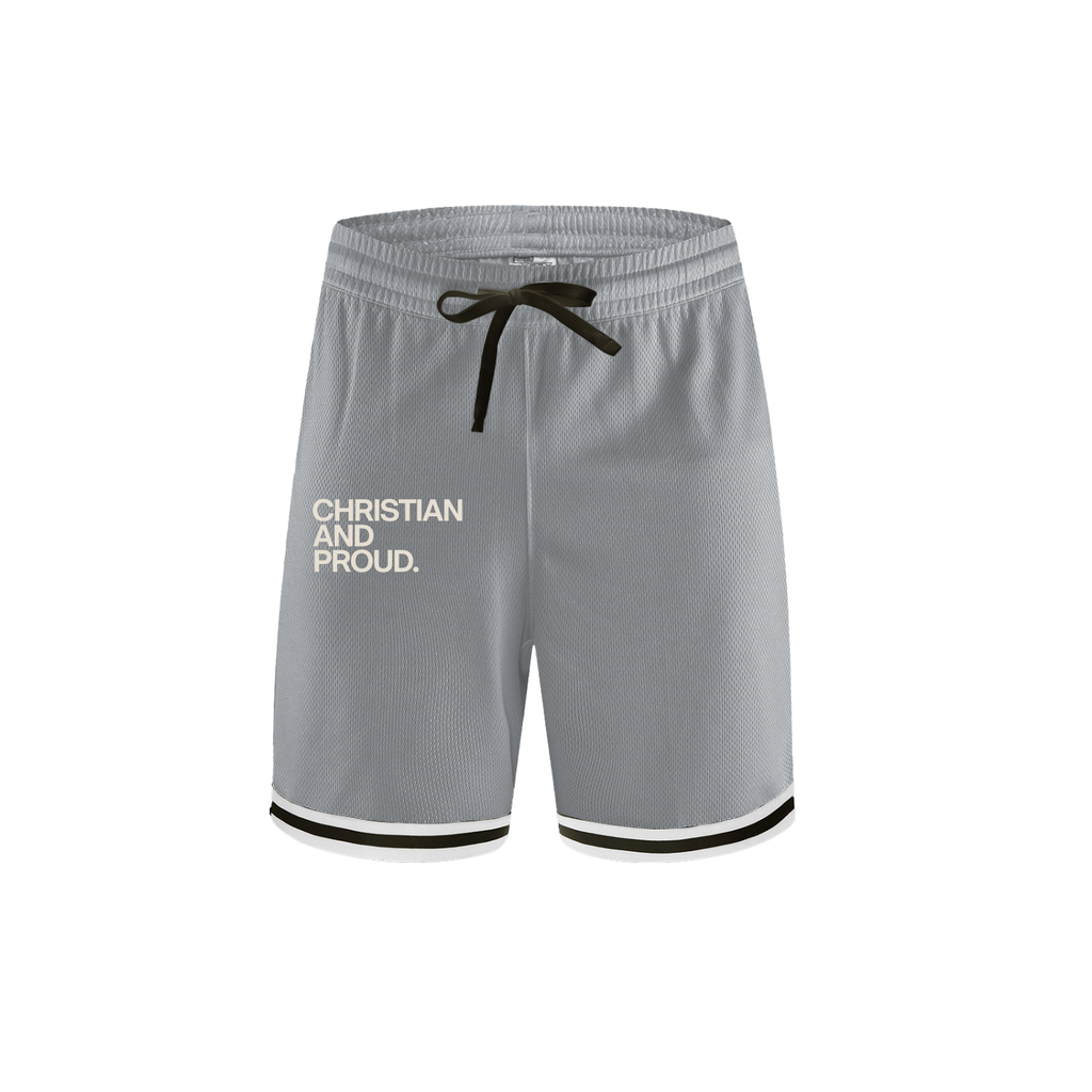 Classic Stripe Trim Basketball Shorts