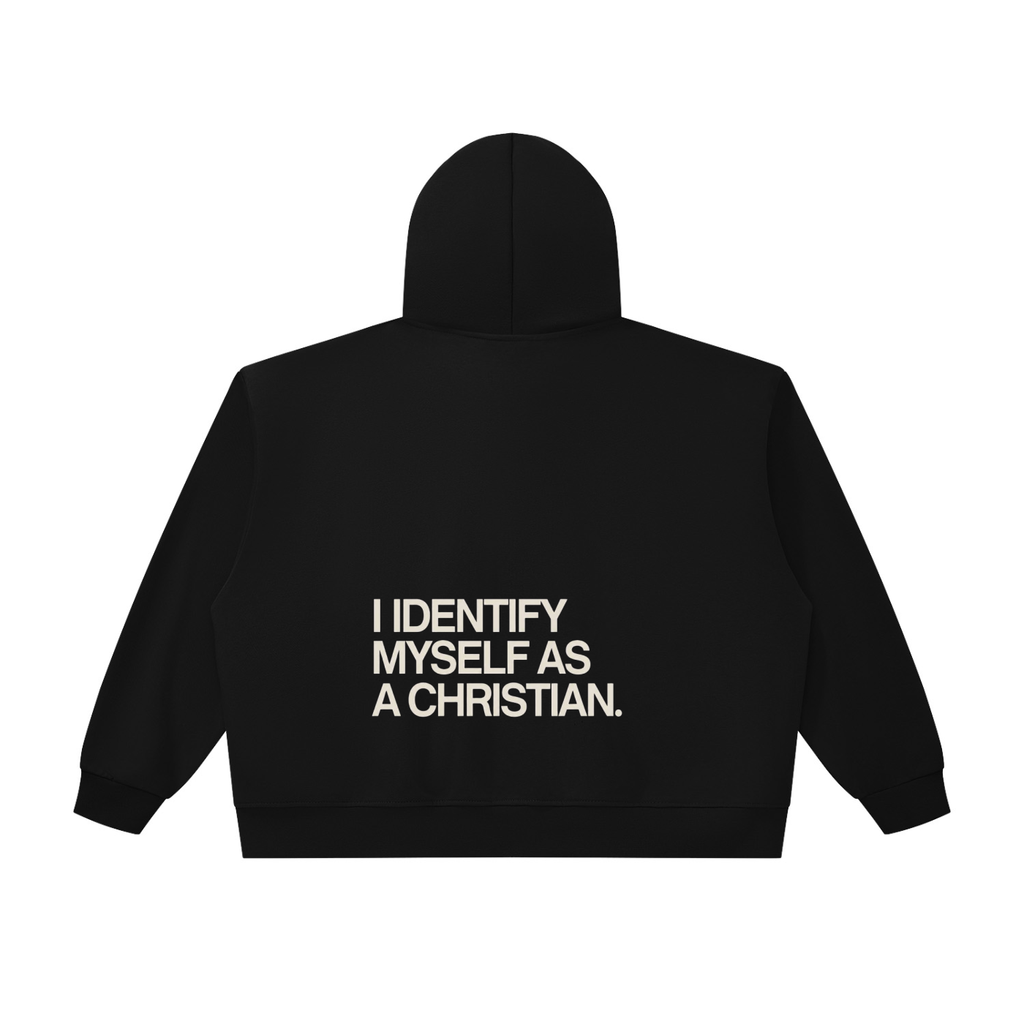 Unisex Oversized Chunky-Zip Boxy Hoodie