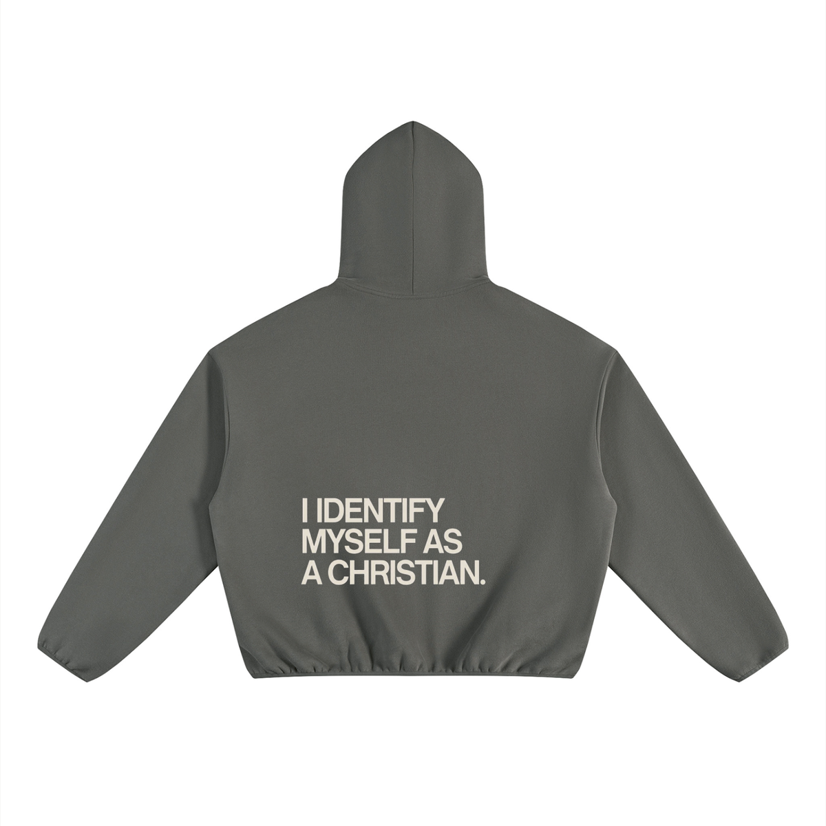 Unisex Boxy Piping Fleece Hoodie