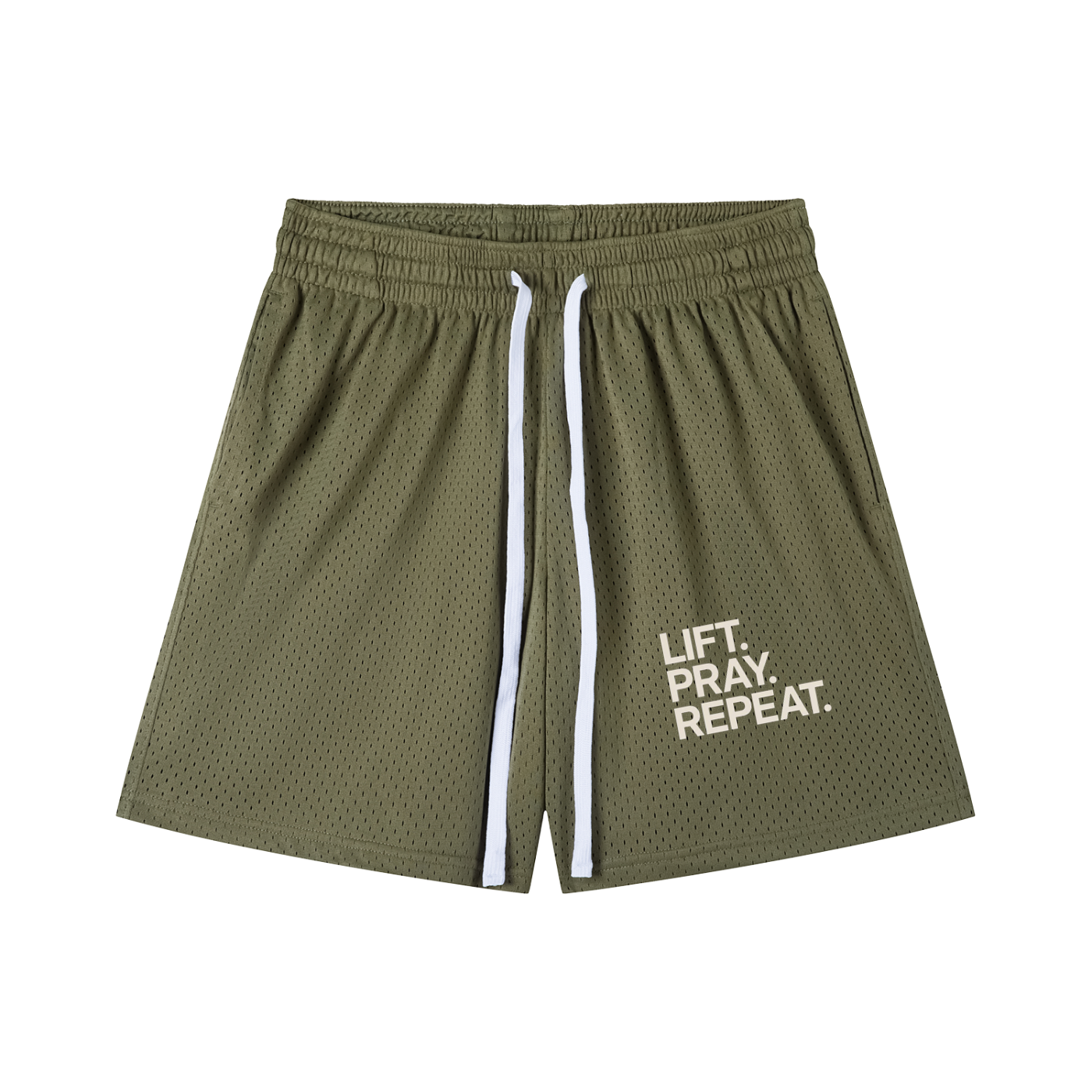 Mesh Drawstring Shorts