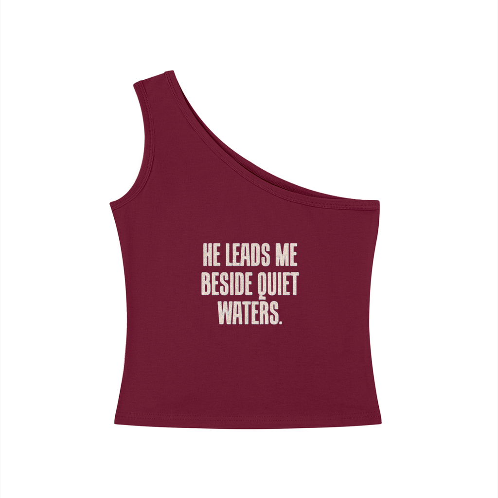Women's One-Shoulder Crop Tank Top