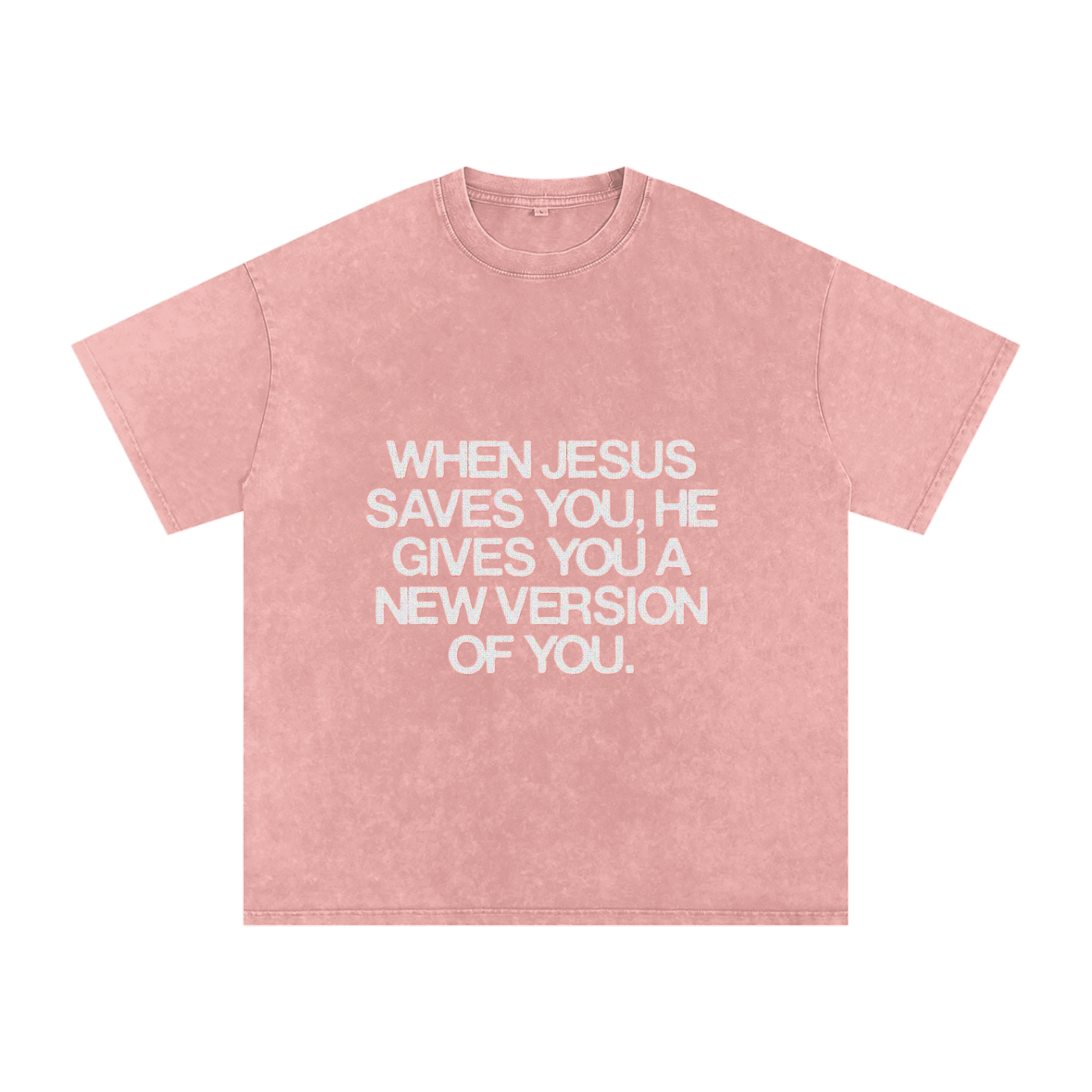 Snow Washed Oversized Cotton T-Shirt