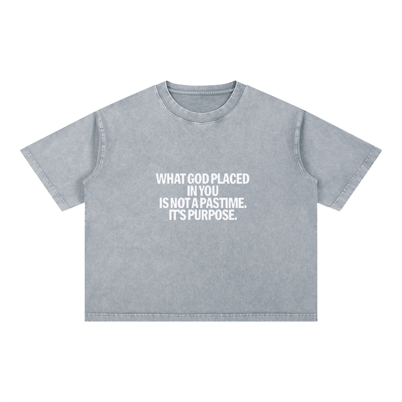 Mineral Wash Boxy Cotton T-Shirt