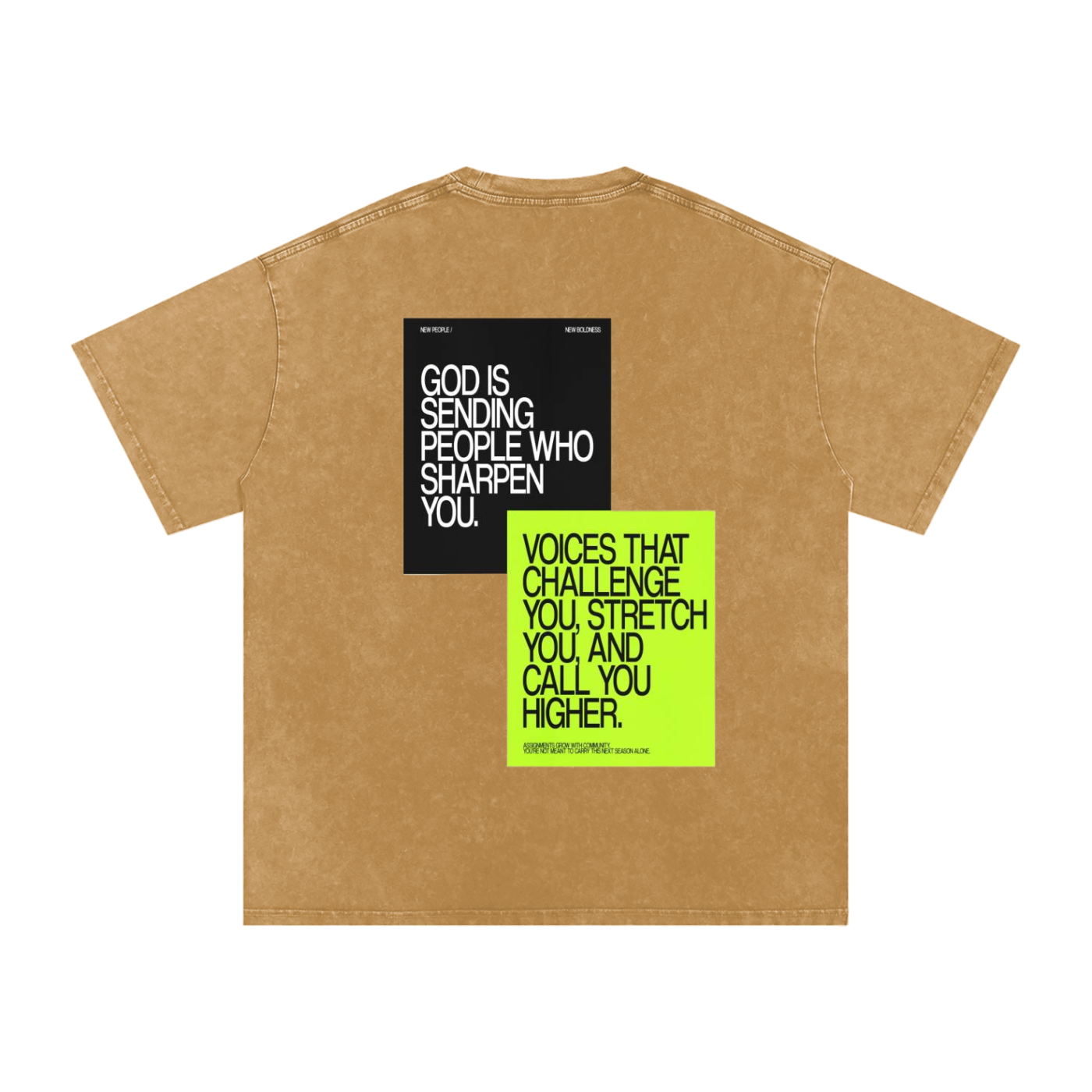 Snow Washed Oversized Cotton T-Shirt