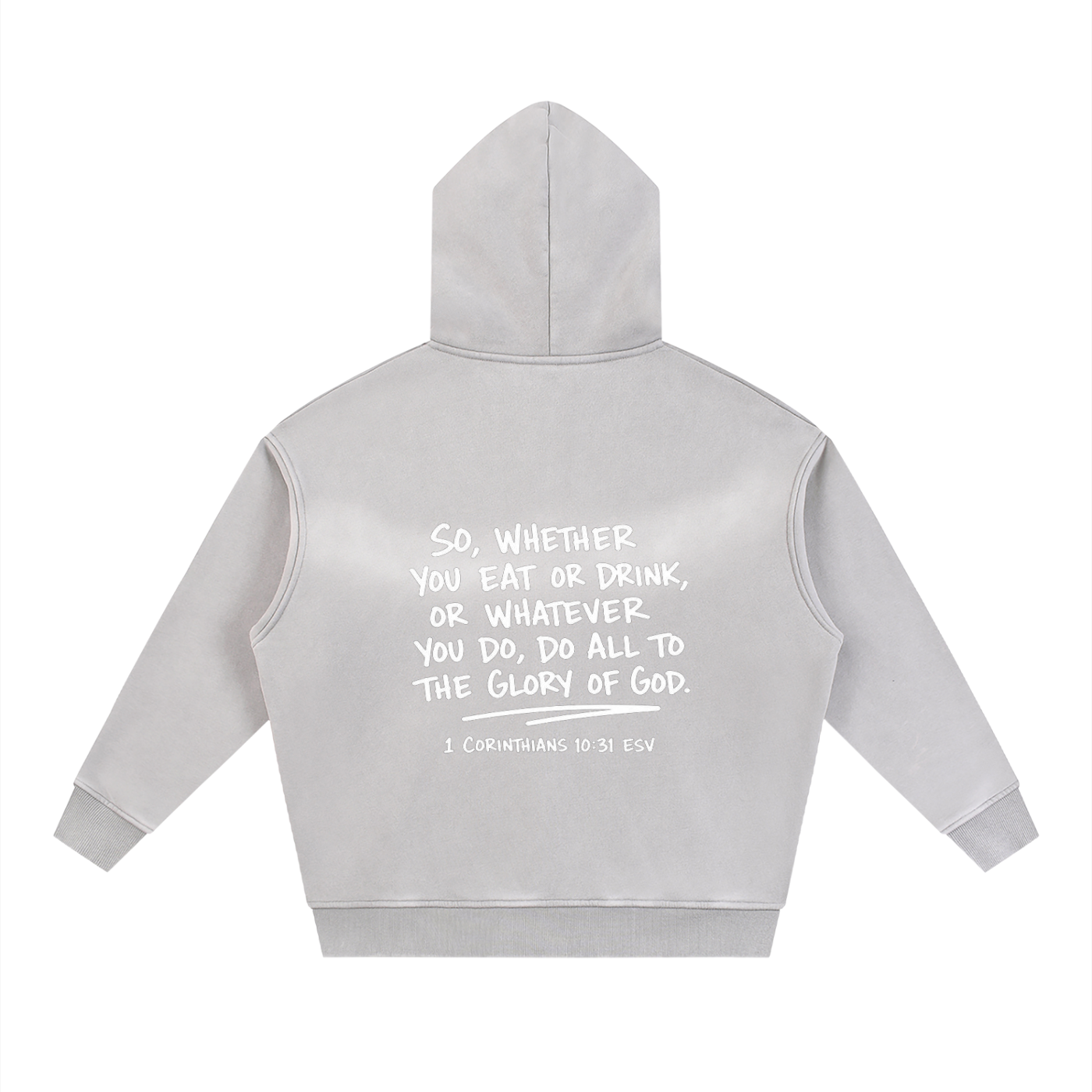 Sunfade Two-way Zipper Boxy Fleece Hoodie