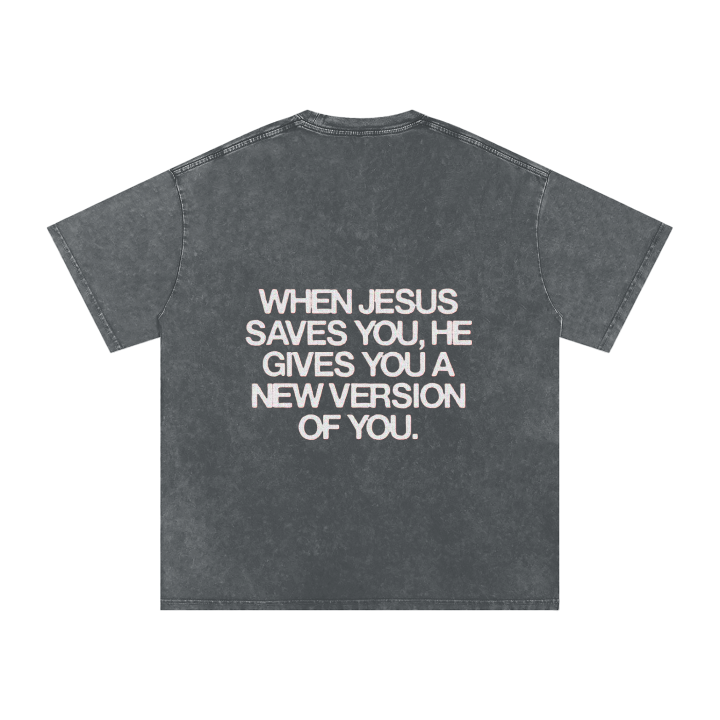 Snow Washed Oversized Cotton T-Shirt