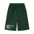 Unisex Raw Edge Fleece Shorts