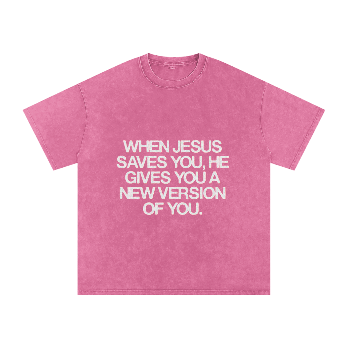 Snow Washed Oversized Cotton T-Shirt