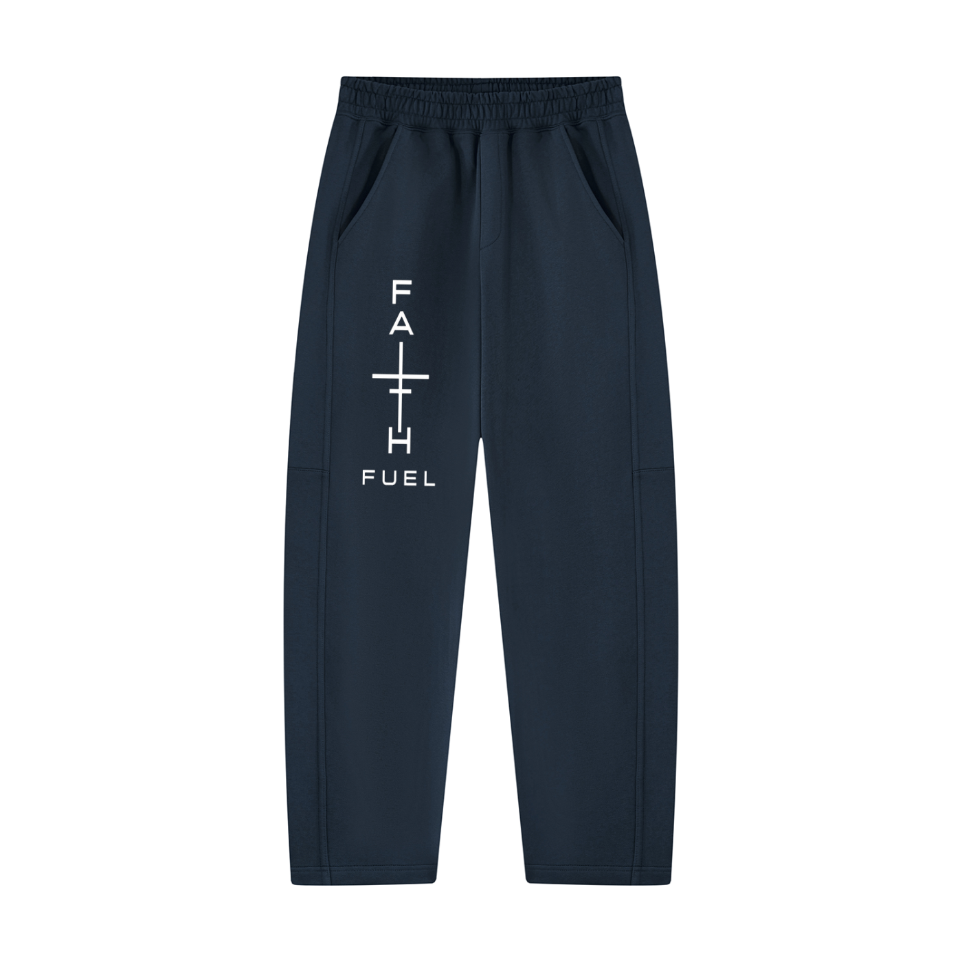 Unisex Tapered Straight Hem Sweatpants