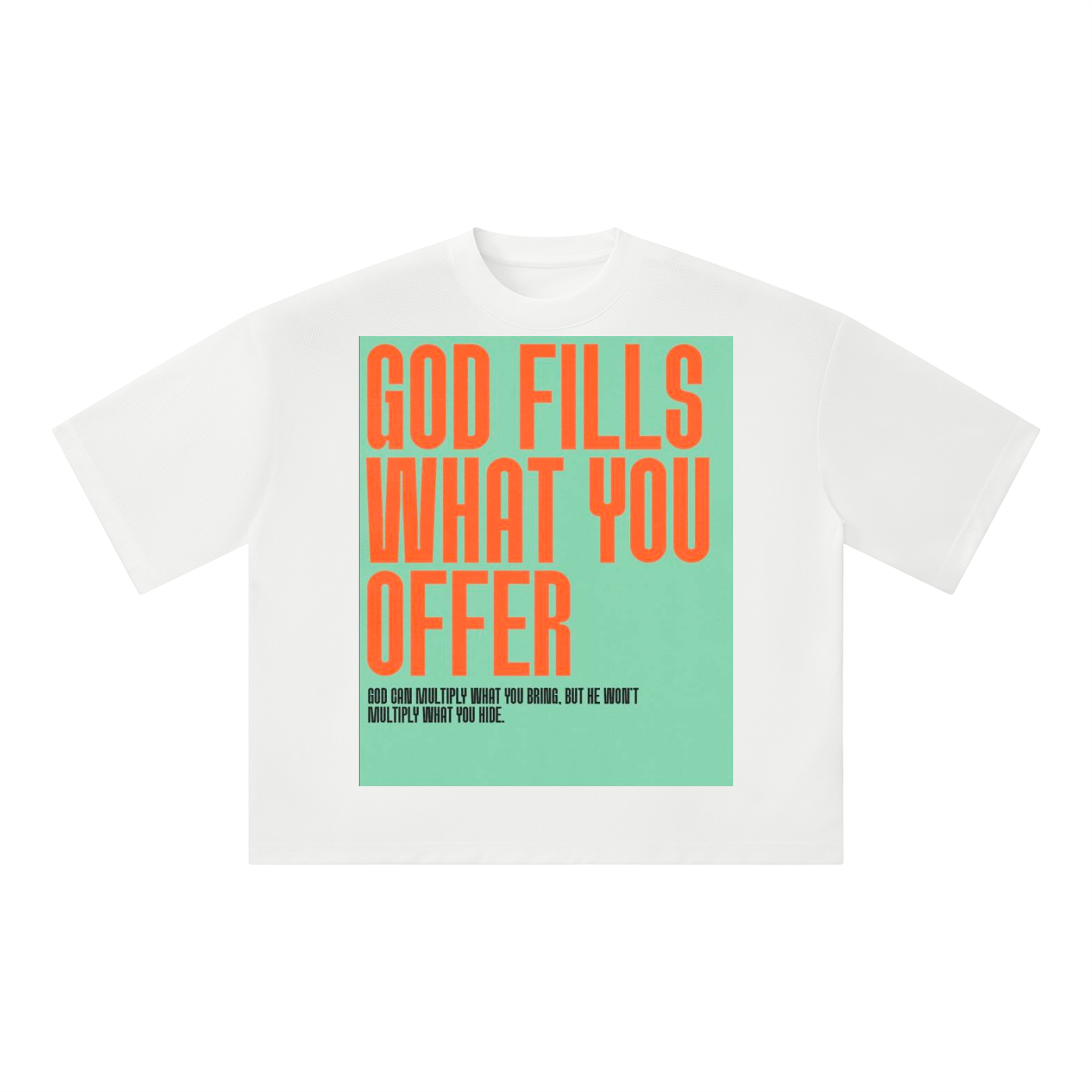 Unisex Boxy Mesh Crewneck T-Shirt
