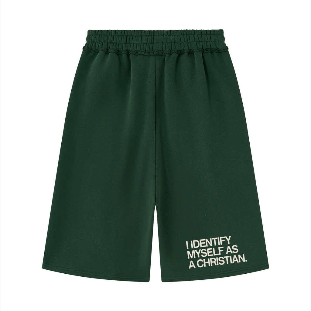 Unisex Raw Edge Fleece Shorts