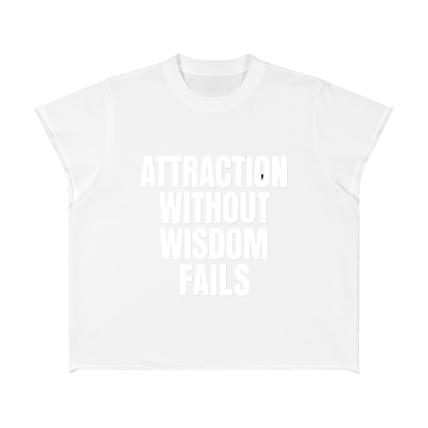 Unisex Boxy Raw Edge T-Shirt