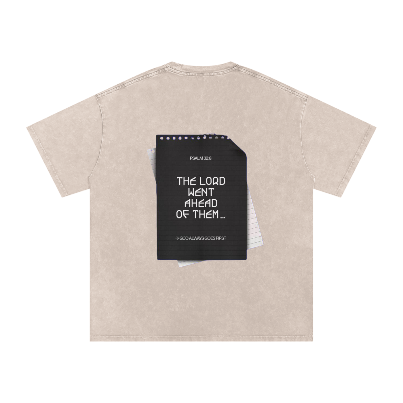 Snow Washed Oversized Cotton T-Shirt