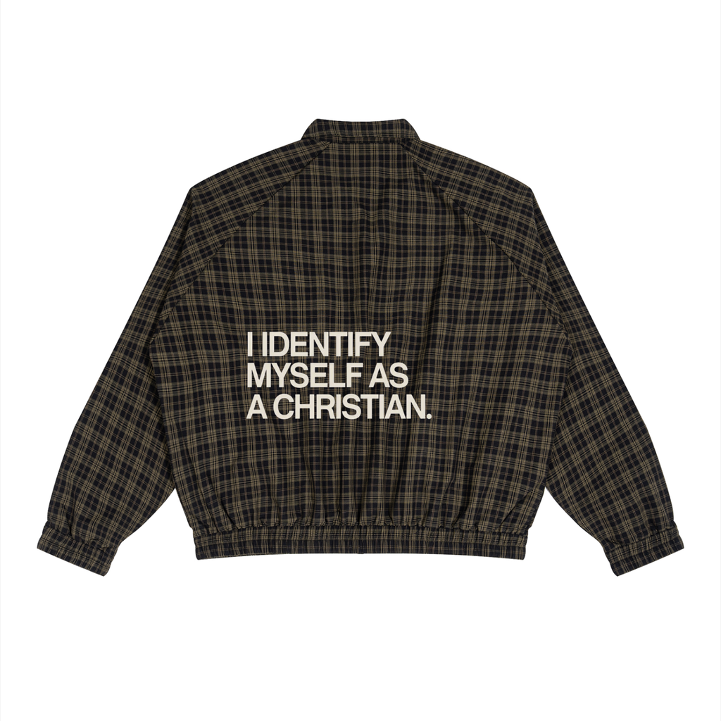 Unisex Plaid Full-Zip Track Jacket