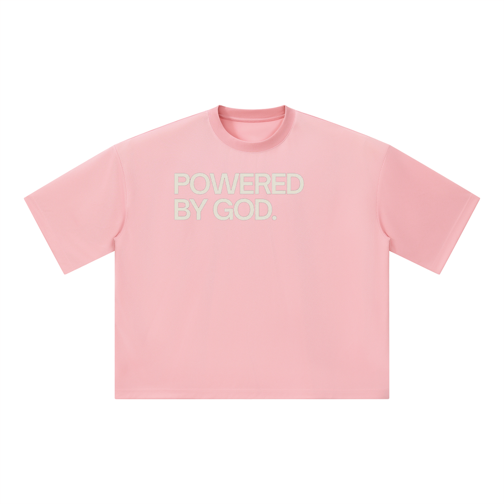 Unisex Boxy Mesh Crewneck T-Shirt
