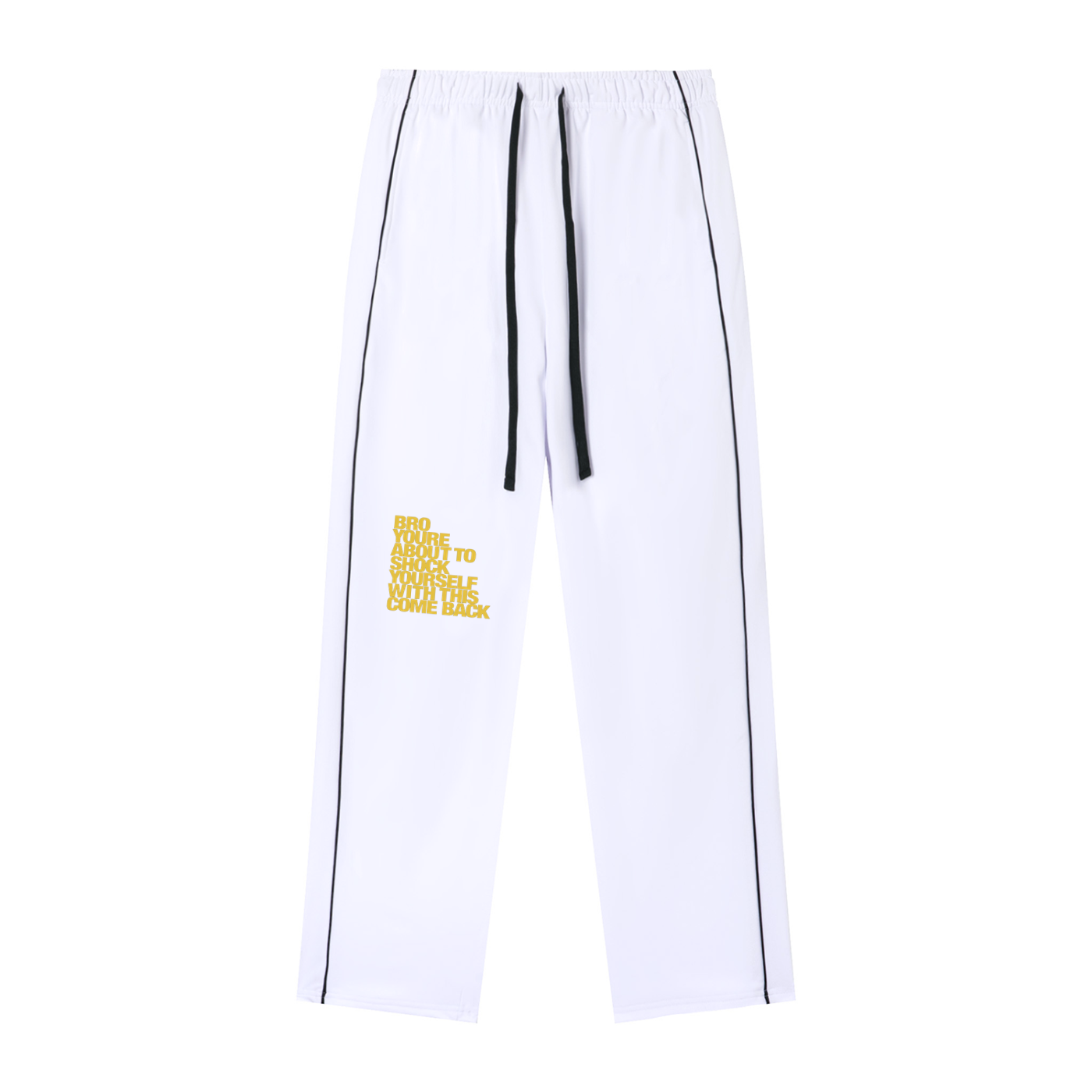 Men’s Piping Straight Leg Sweatpants