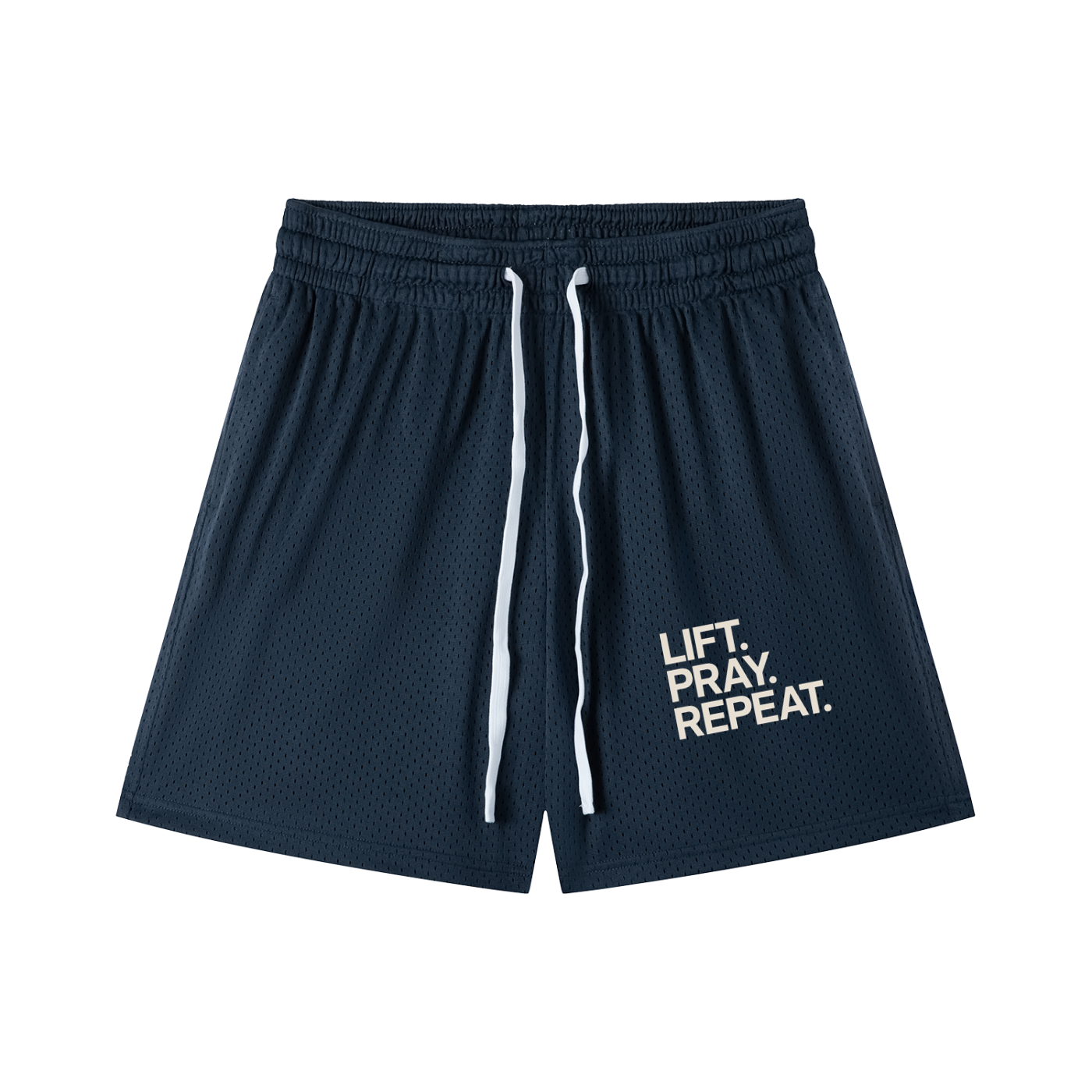 Mesh Drawstring Shorts