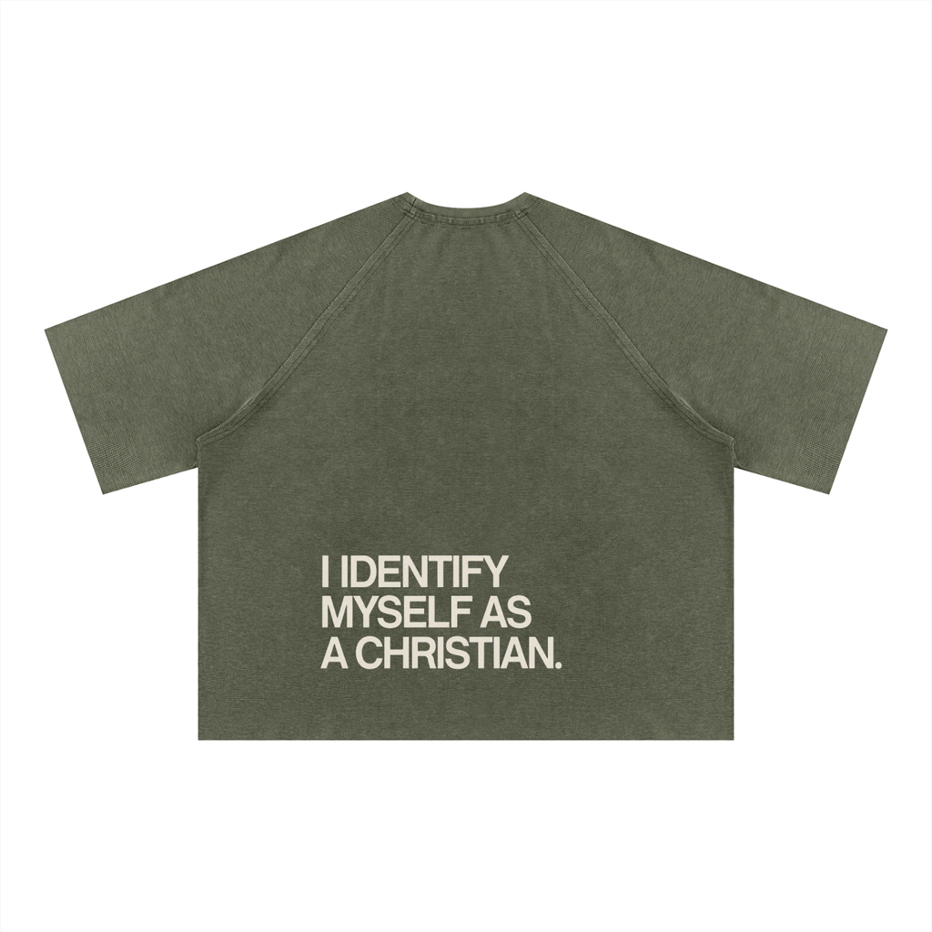 Unisex Mineral Wash Boxy Waffle T-Shirt