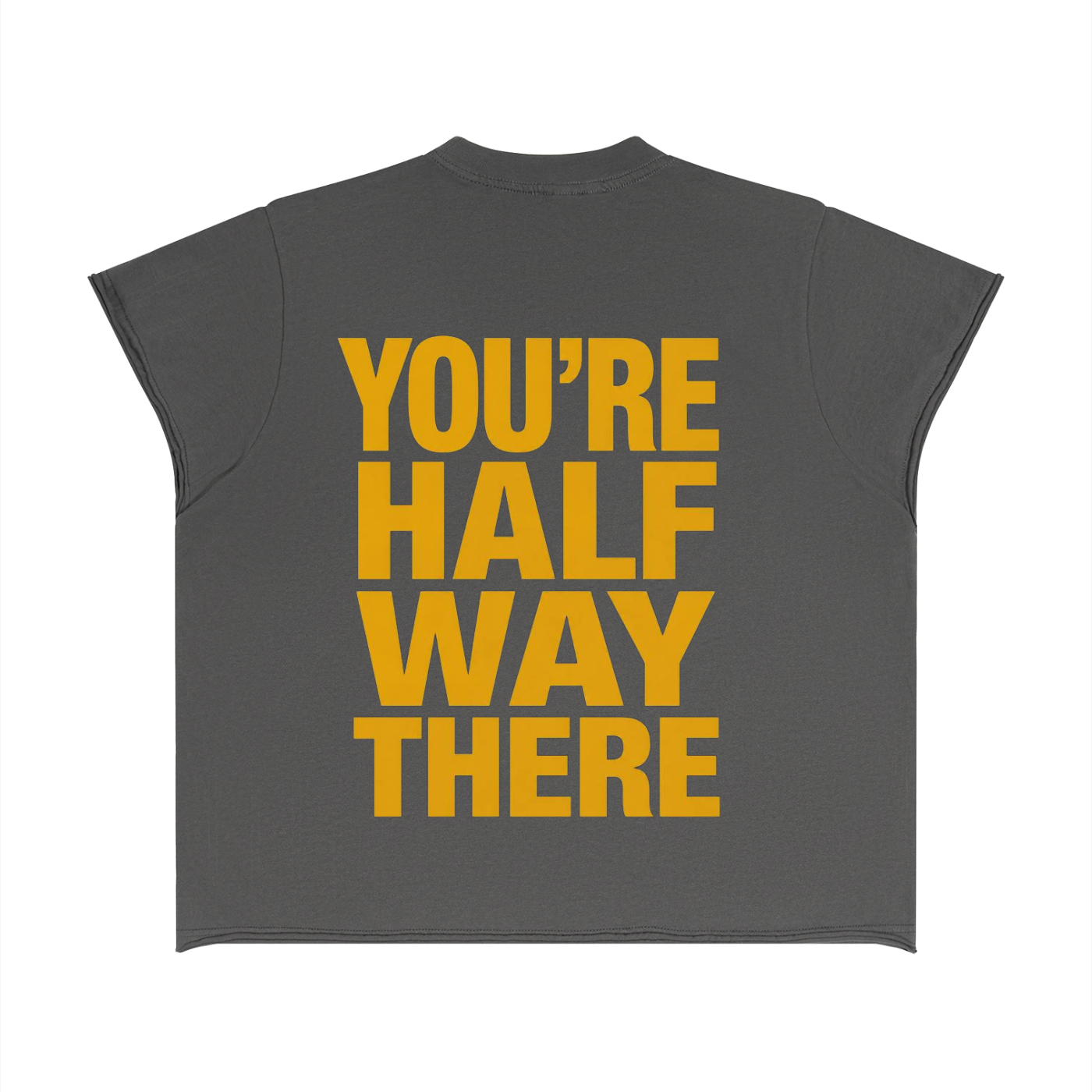 Unisex Boxy Raw Edge T-Shirt